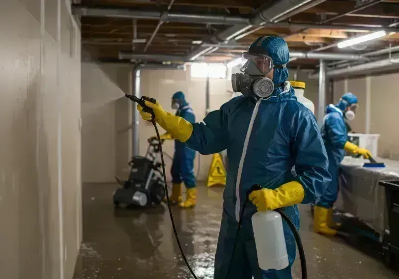 Basement Sanitization and Antimicrobial Treatment process in Inverness, CO