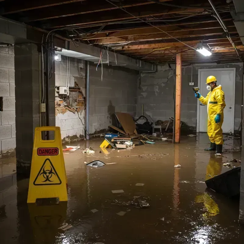 Flooded Basement Electrical Hazard in Inverness, CO Property